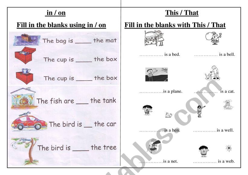 numbers worksheet