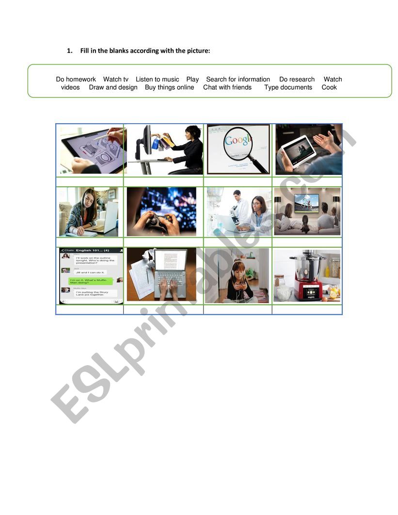 ACTIVITIES RELATED TO TECHNOLOGY