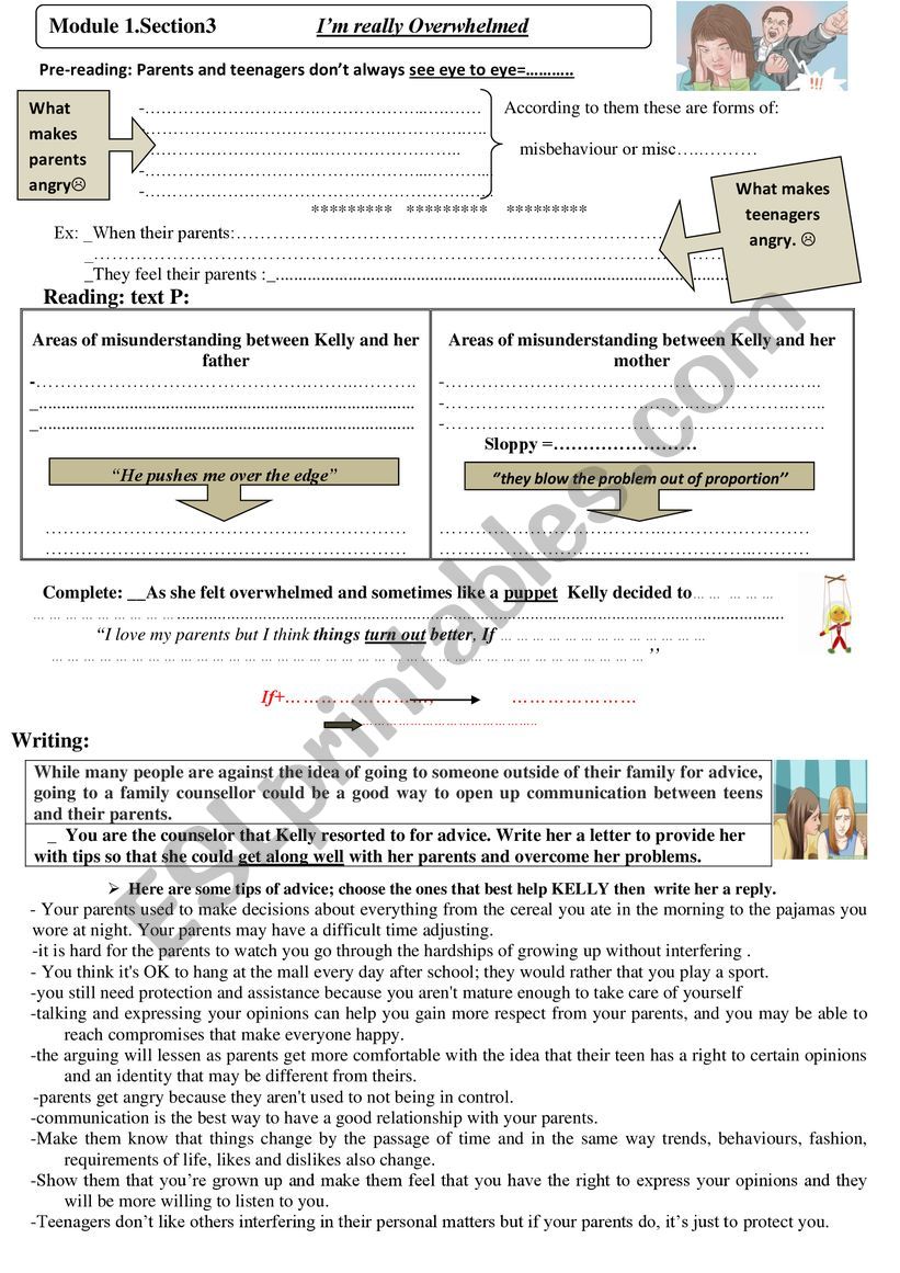 IÃ¯Â¿Â½m really overwhelmed worksheet