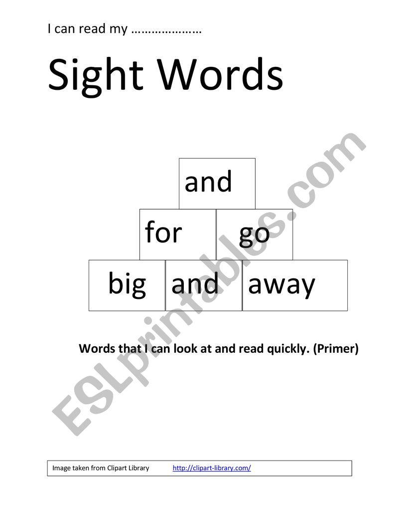 Primer Dolch Sight Word Reinforcement Activities