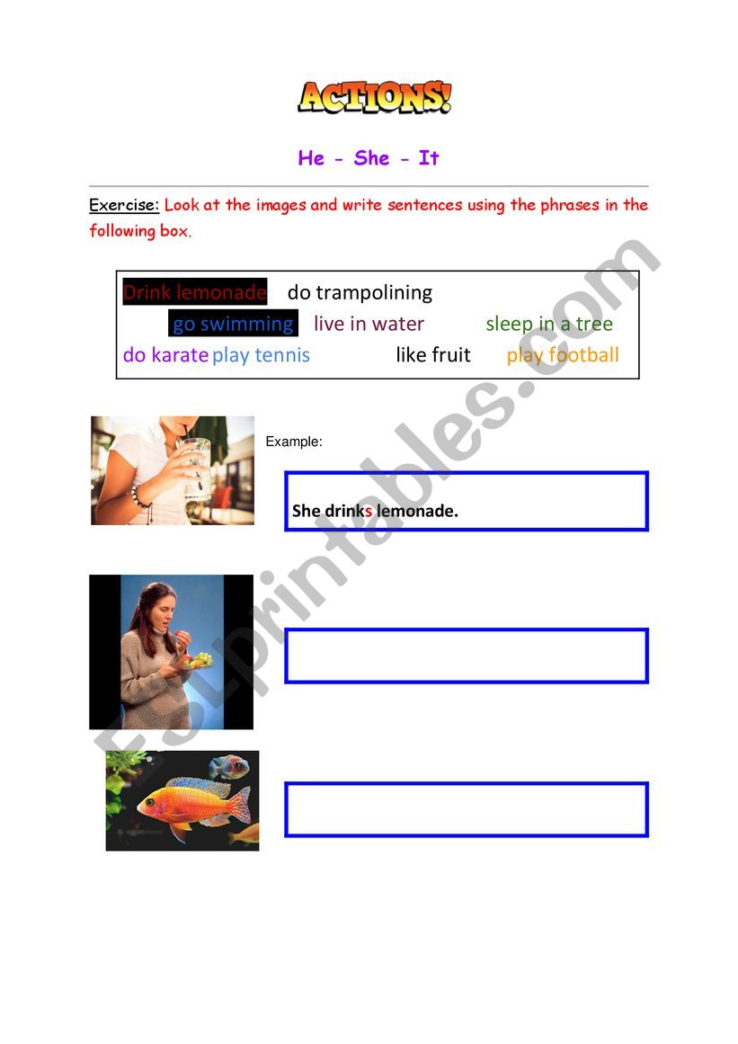 Simple Present (Third person singular)