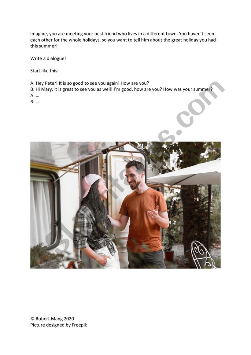 Creative Writing worksheet