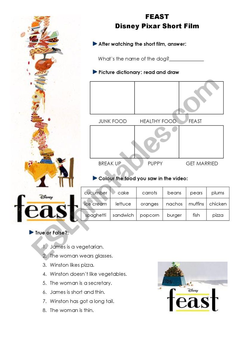 Feast chapter worksheet