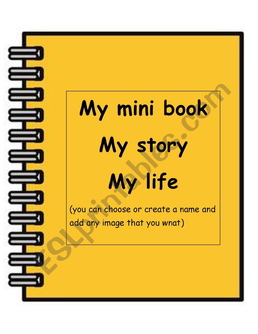 Mini book about me worksheet