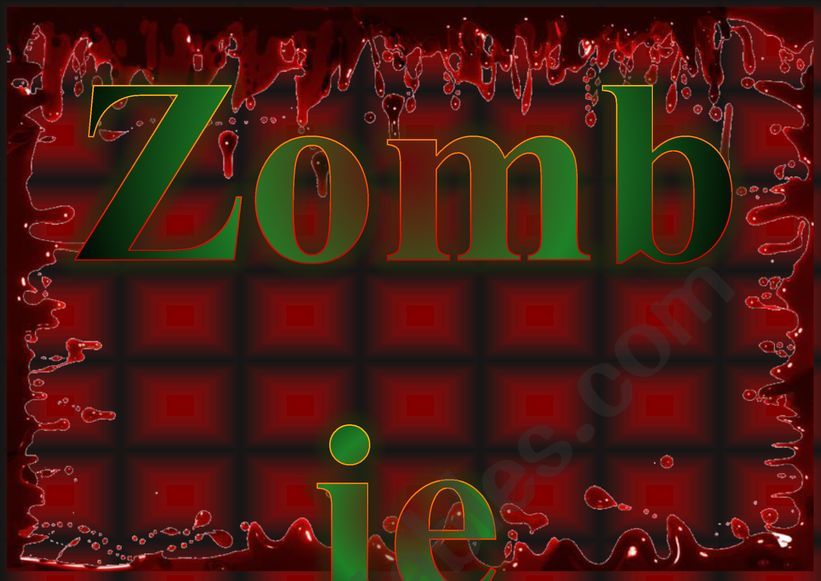 Zombie Box Label worksheet