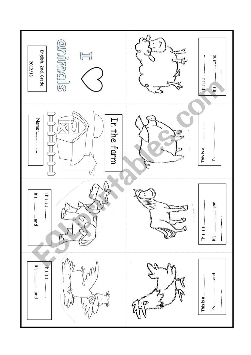 Animals - ESL worksheet by Binthrax