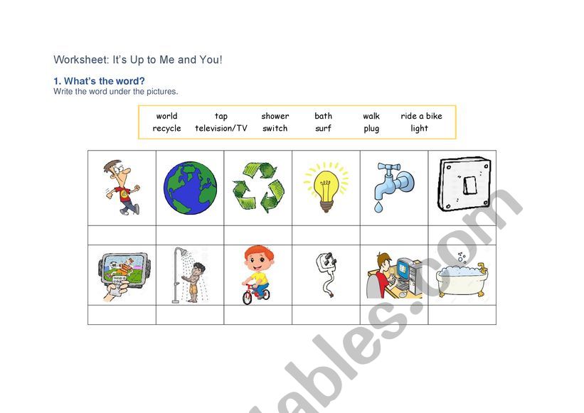 What’s the word? worksheet