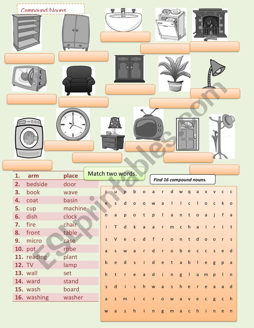 Let�s create compound words.