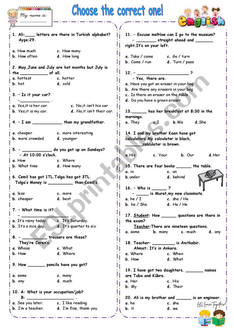 20-multiple-choice-test-esl-worksheet-by-remziye