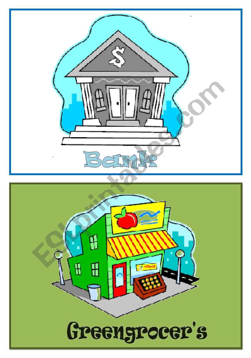 Shops flashcards 1/5 worksheet