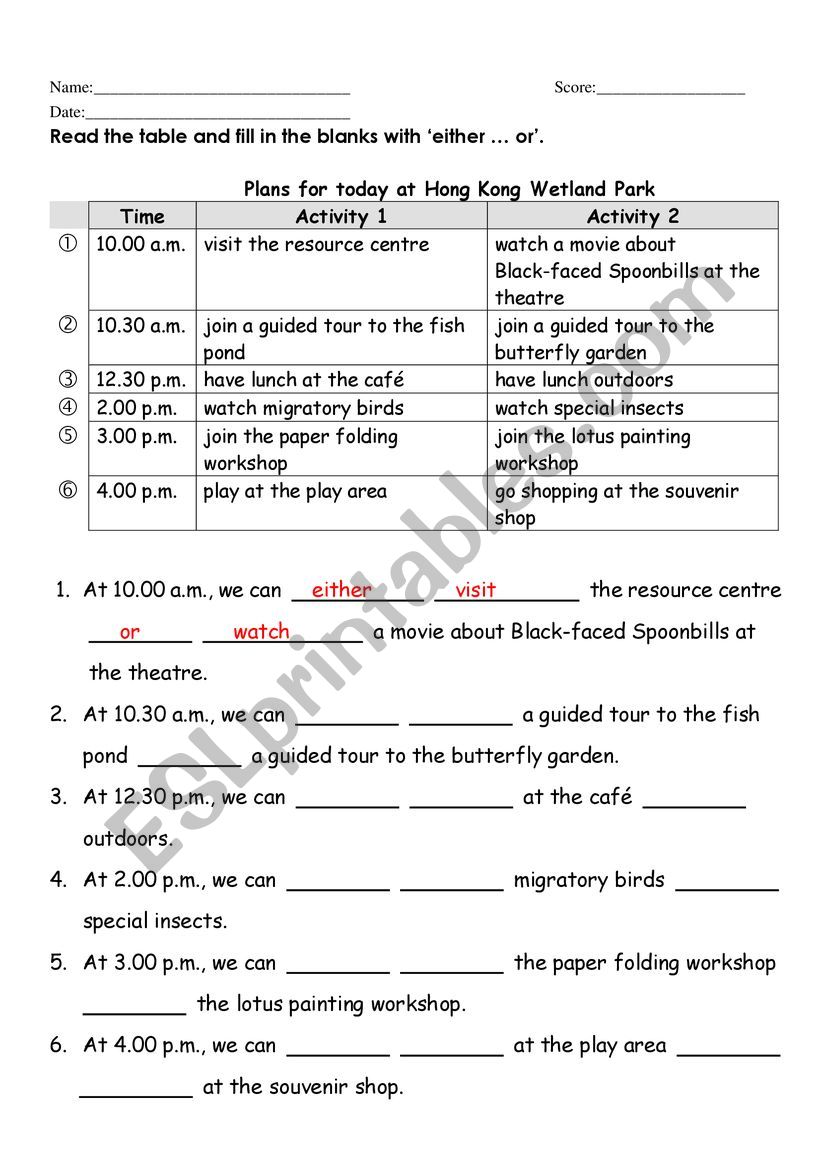 Endangered animal worksheet