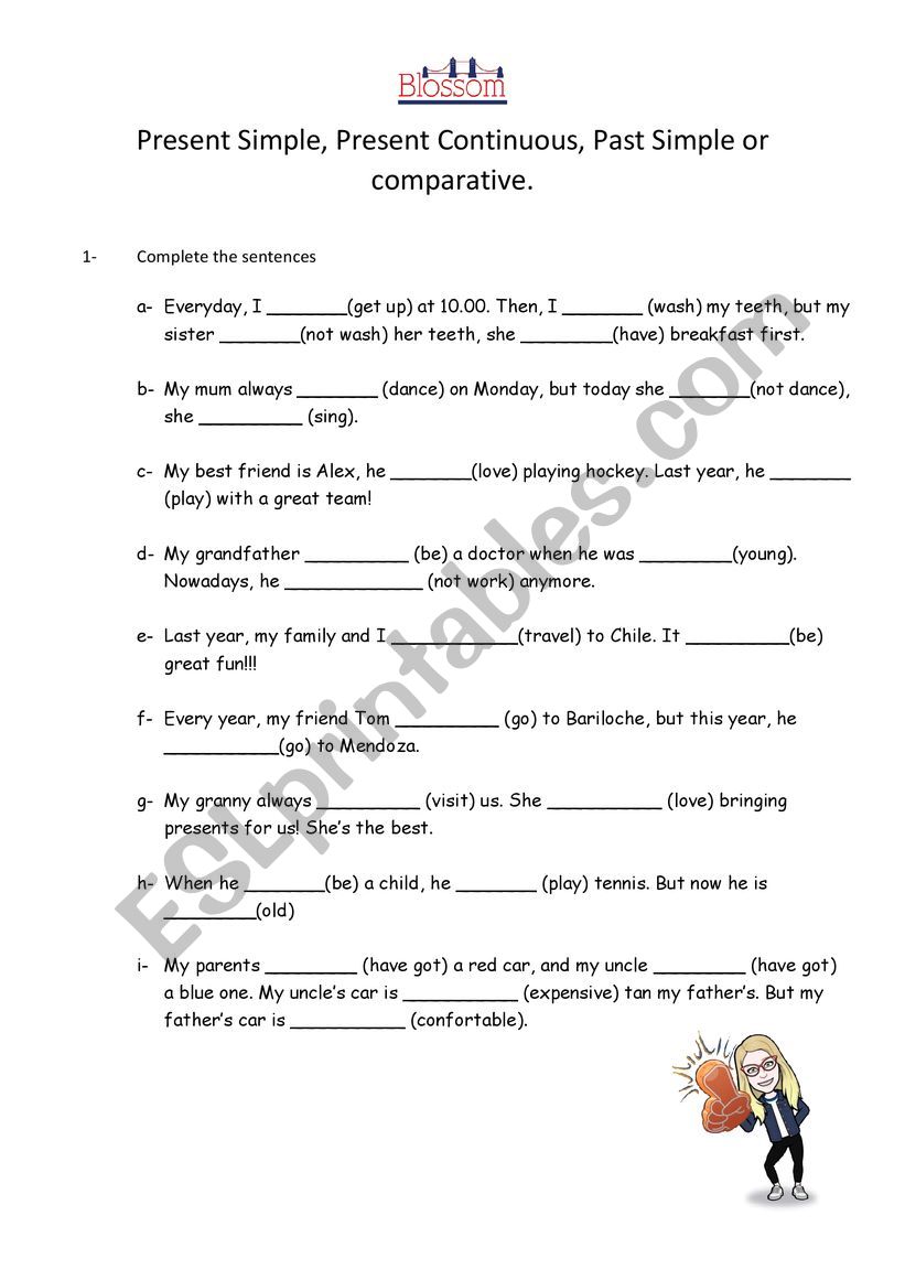 Teens 2 Review worksheet