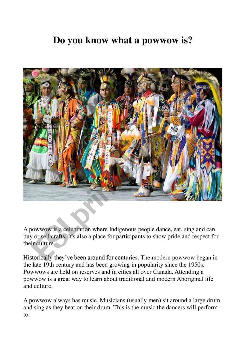 Do you know what a powwow is ?