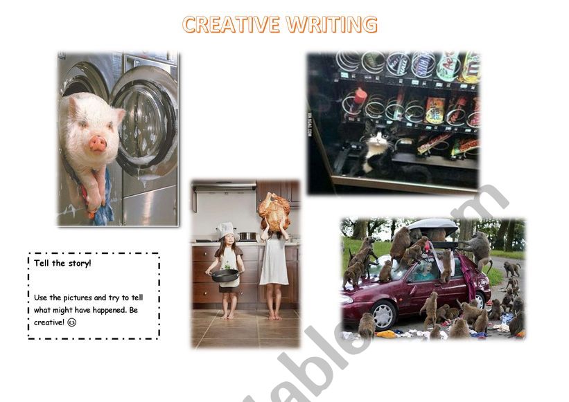warm up creative writing worksheet