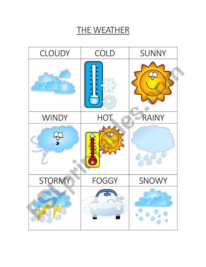 Weather  worksheet