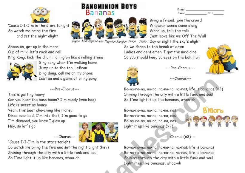 BTS - Dynamite lyrics (Minion Theme)