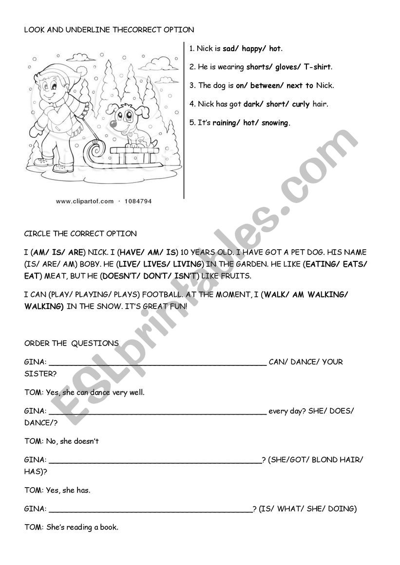 Recycling language worksheet