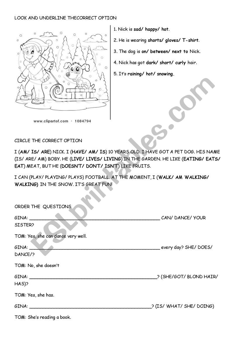 Recycling language worksheet