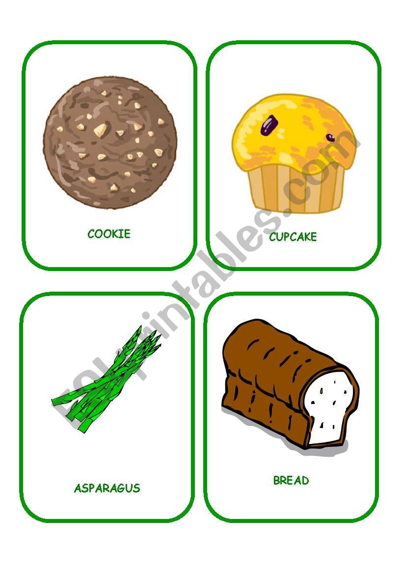 FOOD FLASHCARDS 5 worksheet