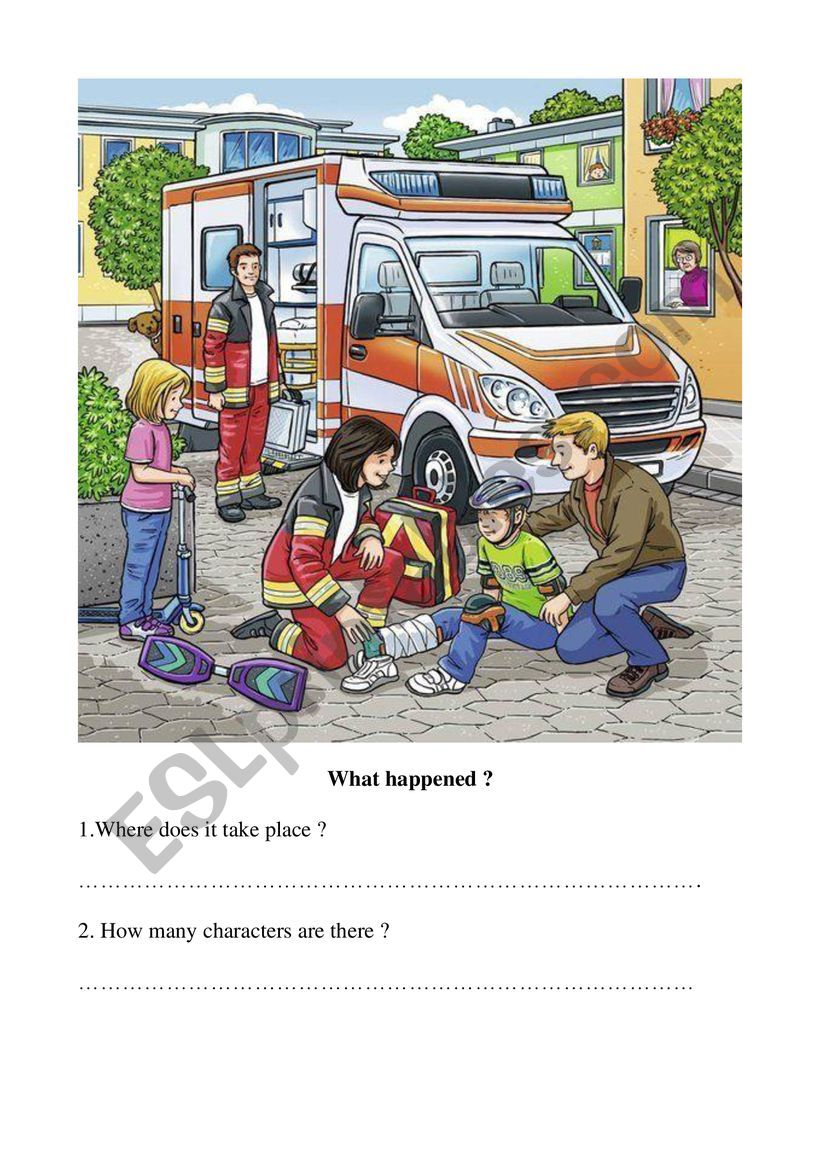 What happened ? worksheet