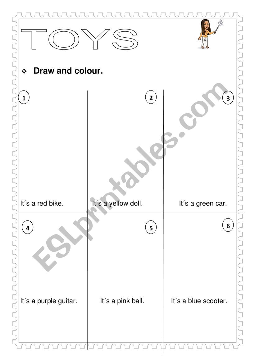 Toys worksheet