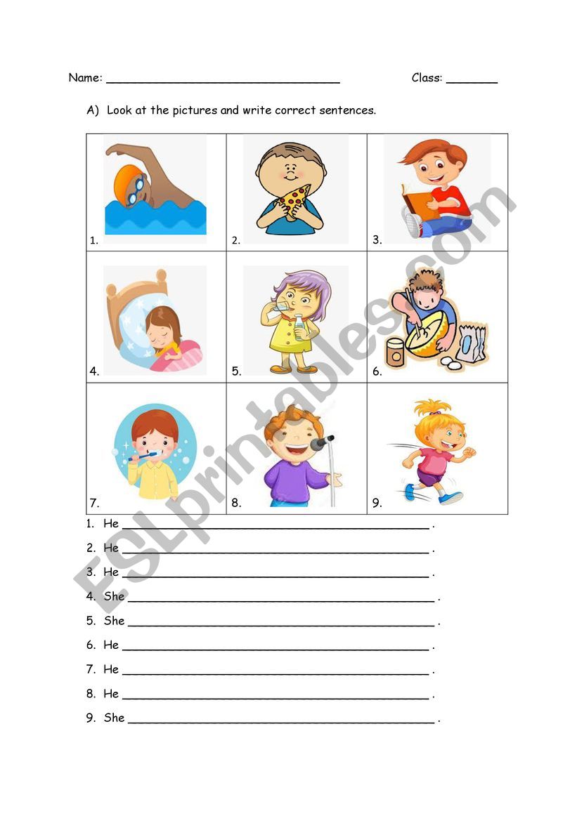 Present Continuous Exercises worksheet