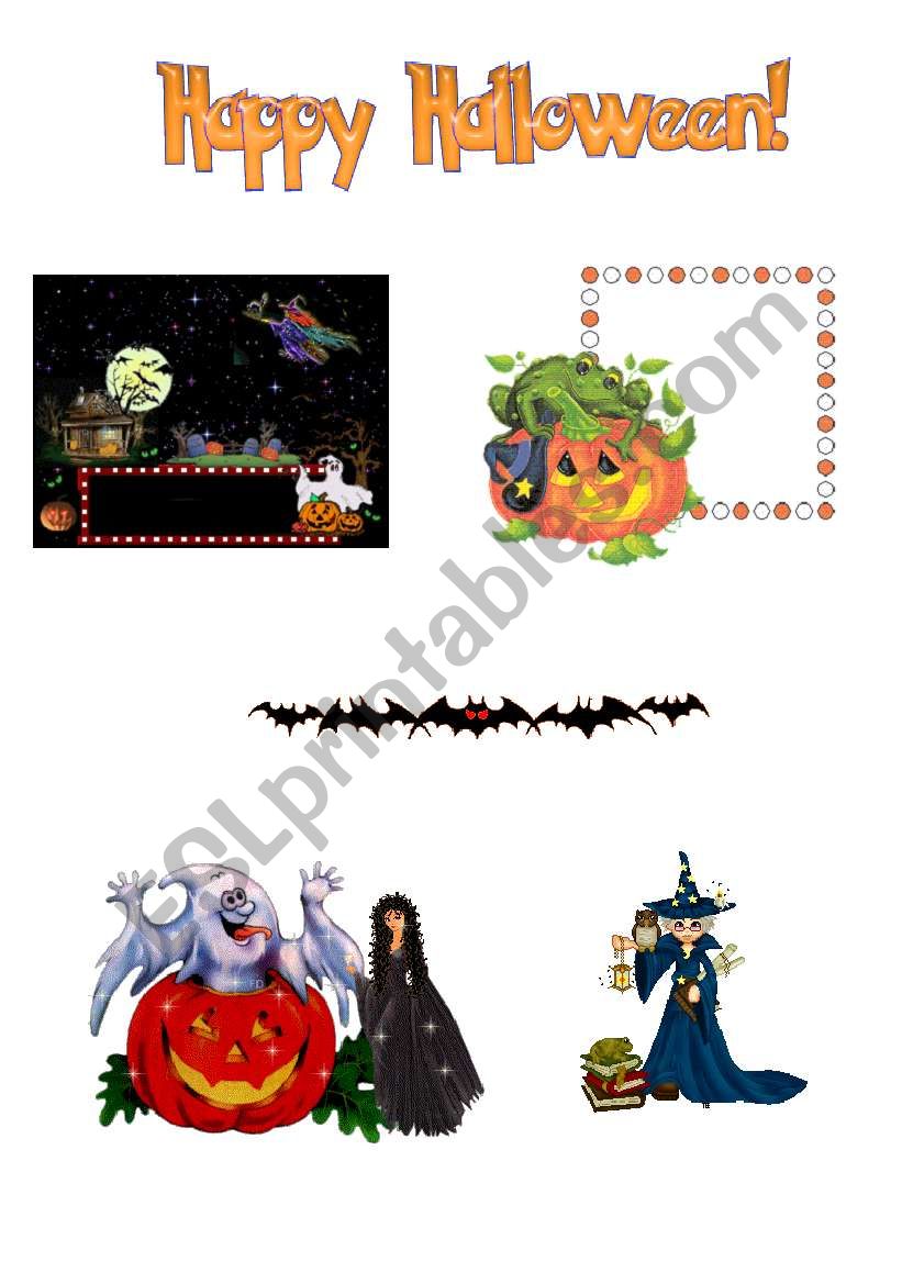 Halloween worksheet