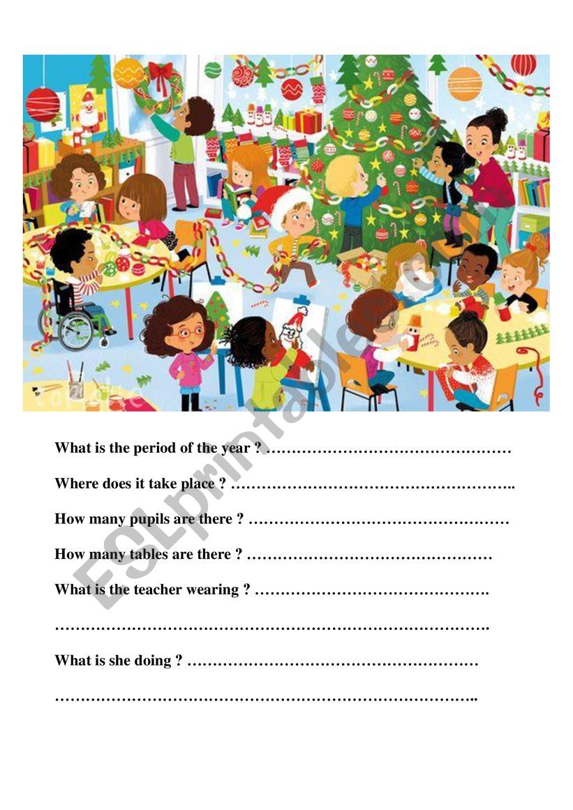 Christmas is coming ! worksheet