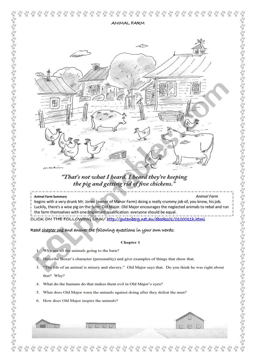 Animal Farm worksheet