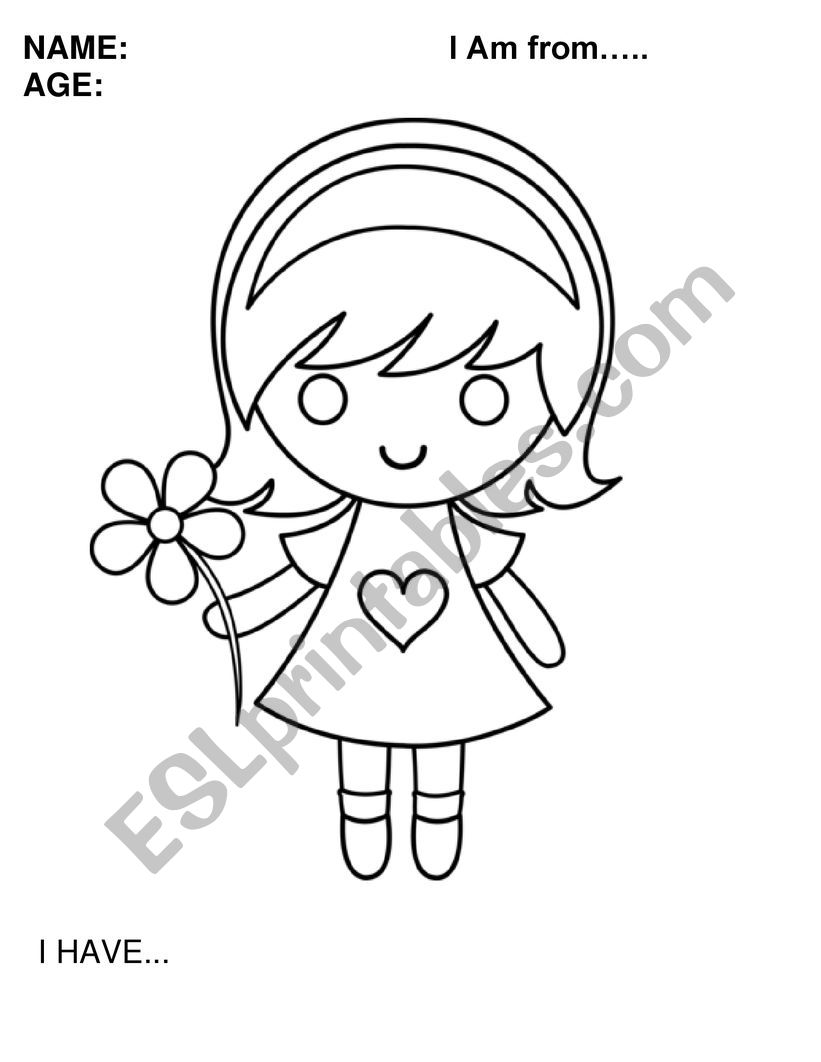 About me- introduction lesson worksheet