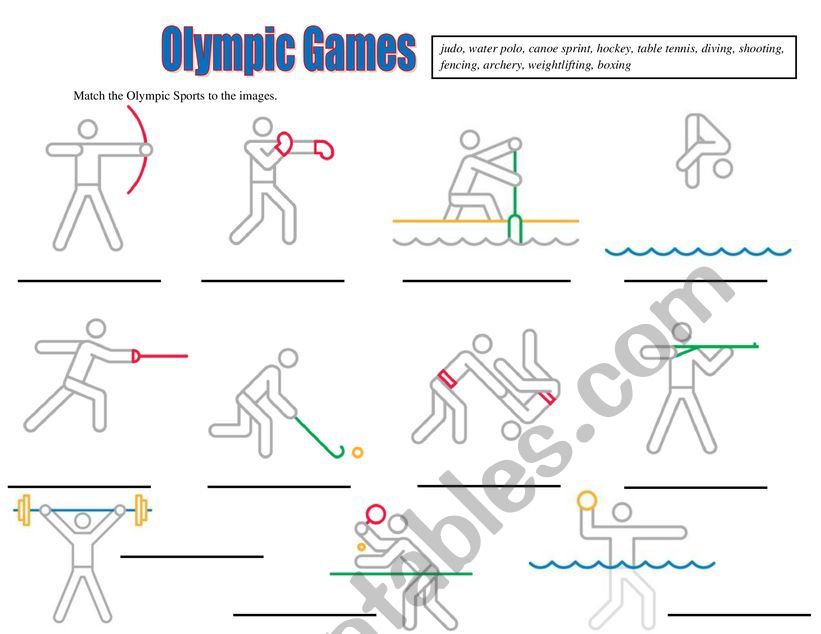 Olympic Games worksheet