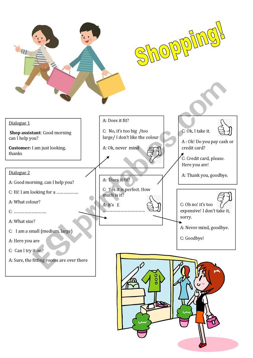 Shopping! worksheet