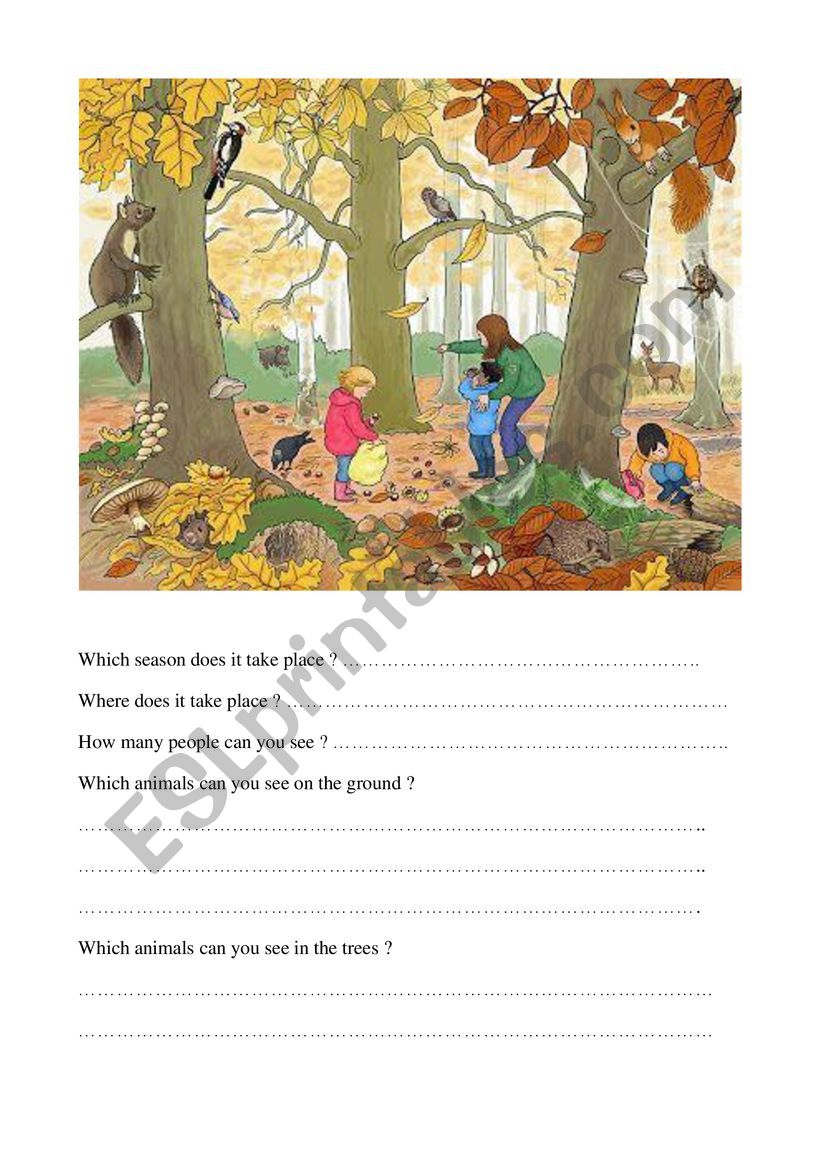 Autumn worksheet