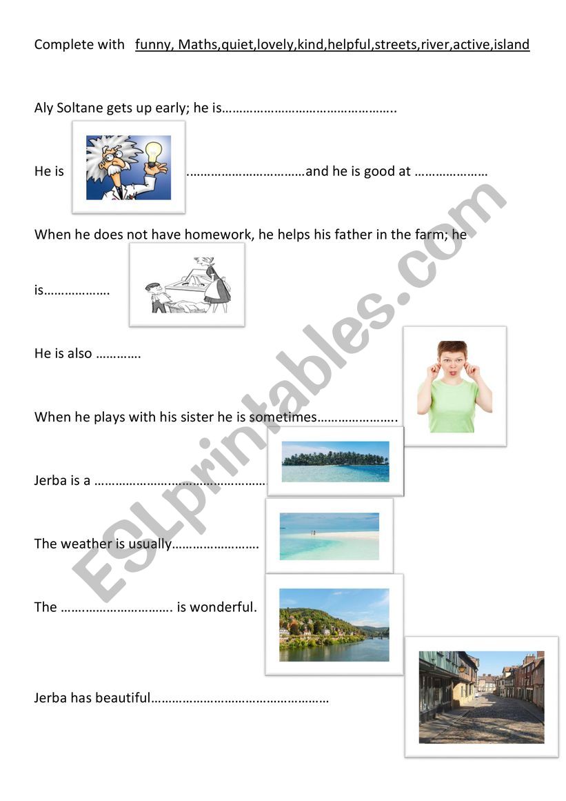 Aly�s friend lexis task worksheet