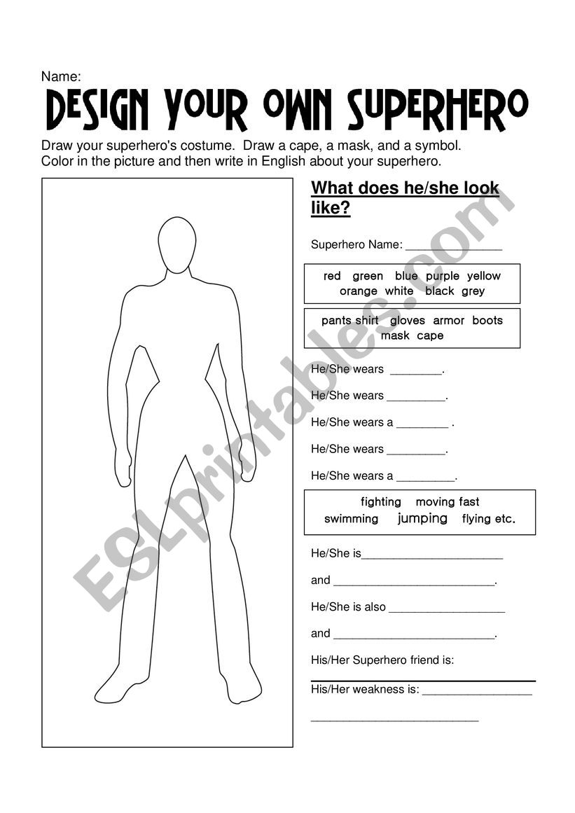 superhero-esl-worksheet-by-superwahh