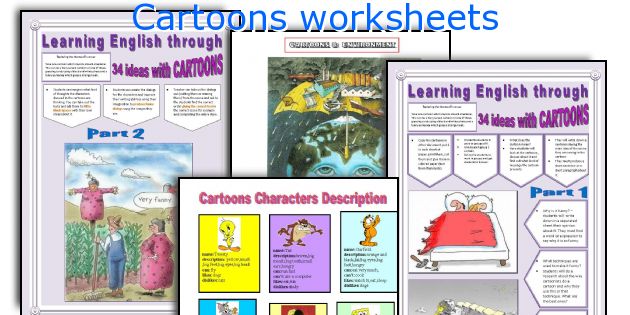 Cartoons worksheets