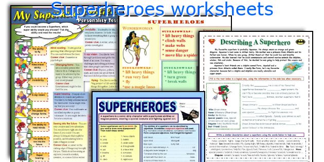 THE SCRIPT - SUPERHEROES - ESL worksheet by pawag