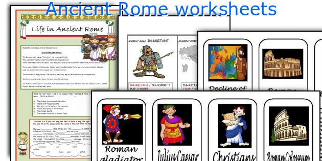 Ancient Rome worksheets