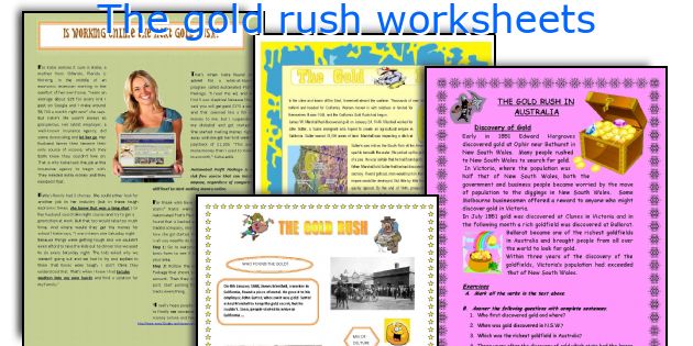 the-gold-rush-worksheets