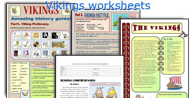 Vikings worksheets