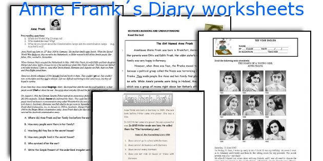 anne-frank-s-diary-worksheets