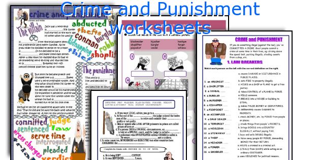 Crime and Punishment worksheets