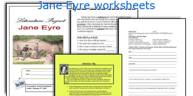 Jane Eyre worksheets