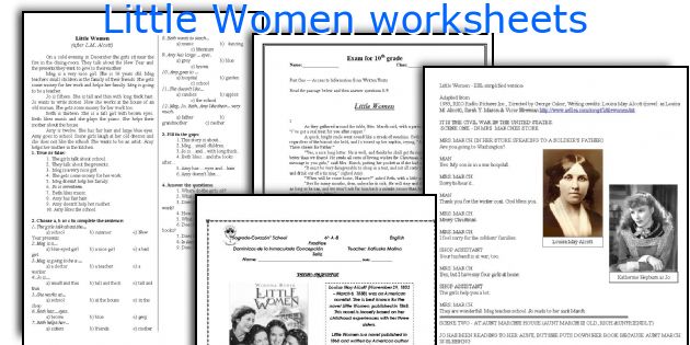 Little Women worksheets