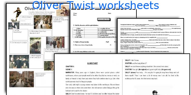 Oliver Twist worksheets