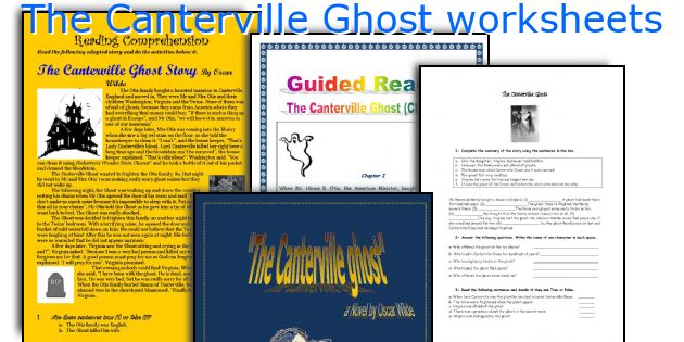The Canterville Ghost worksheets