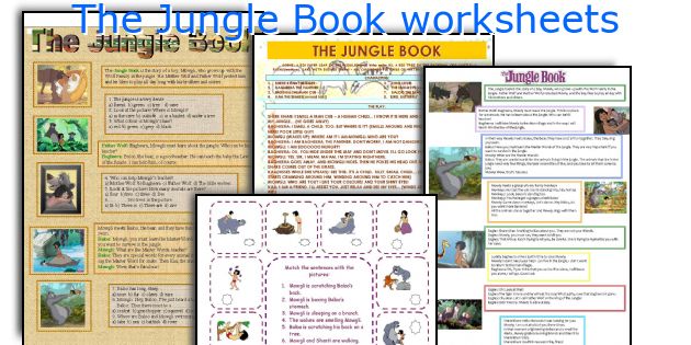 The Jungle Book worksheets