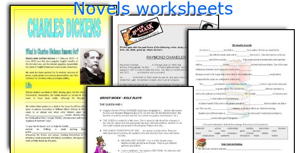 Novels worksheets