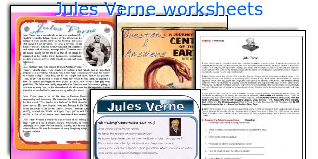 Jules Verne worksheets