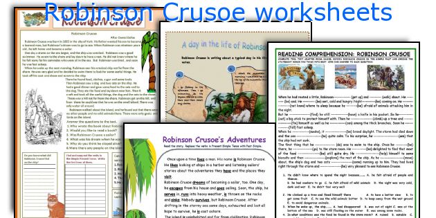 Robinson Crusoe worksheets